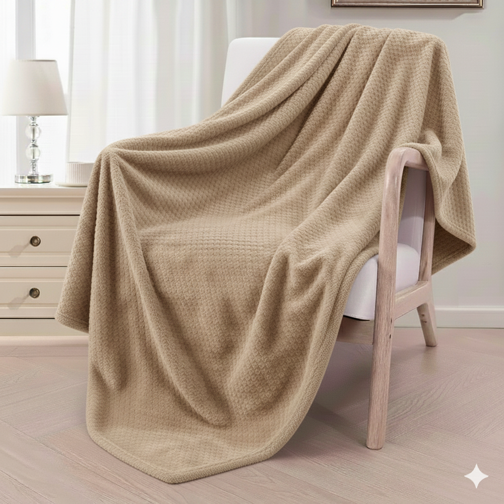 Cobija Textura Tipo Piña Ultra Suave | Liviana, Cálida y Moderna