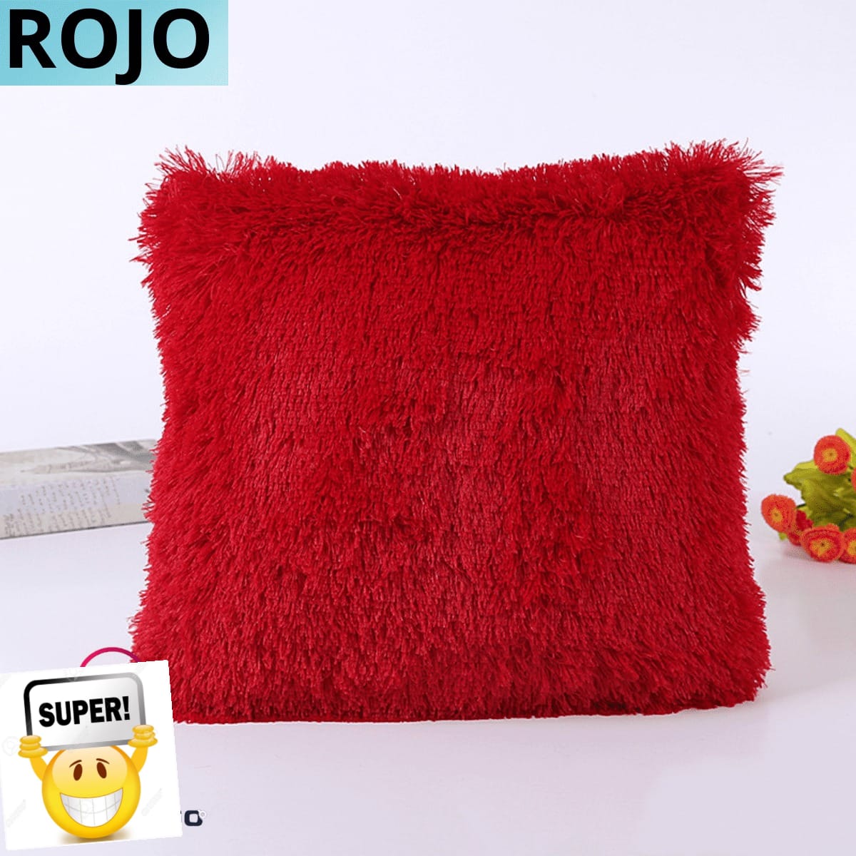 Oferta 2 Cojínes Decorativos 50cm x 50cm Peludos ¡Envio Gratis!
