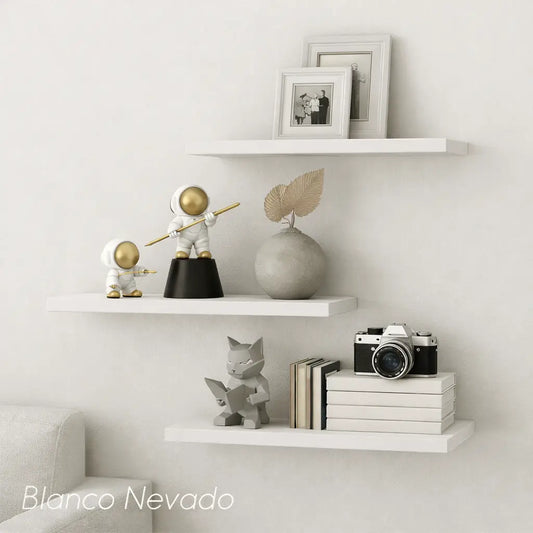 Set X3 Repisas Flotantes De 50cm
