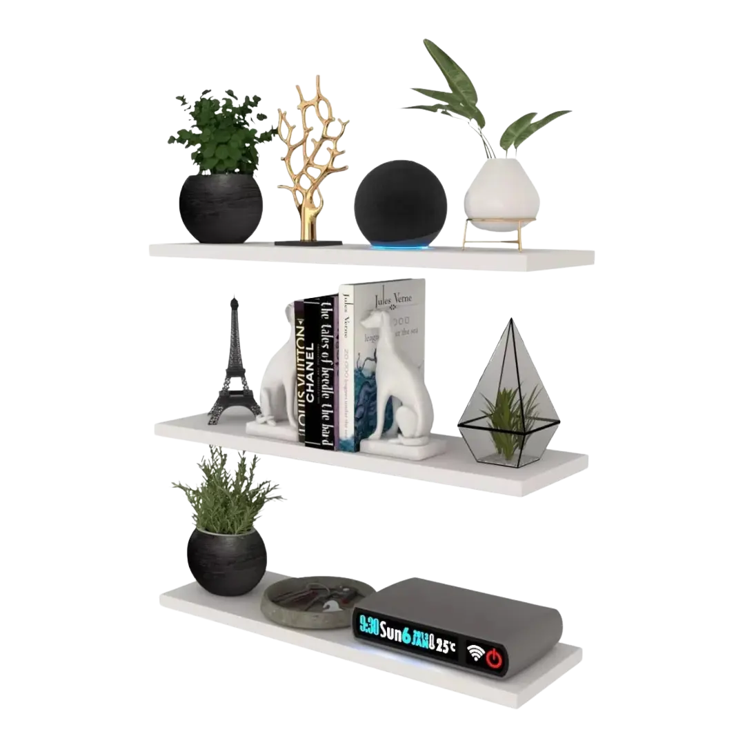 Set X3 Repisas Flotantes De 50cm