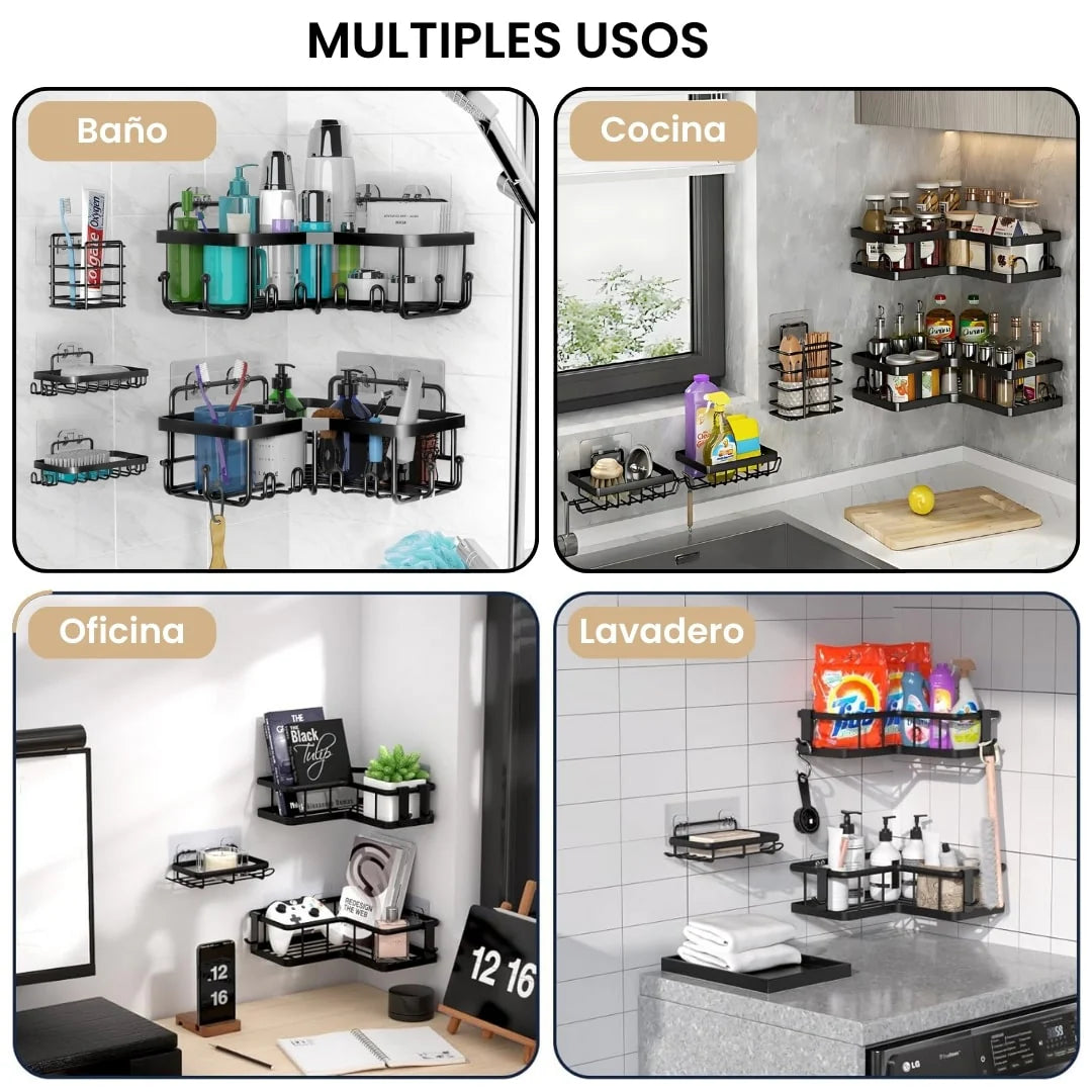 Organizador Esquinero De Baño X5 Piezas