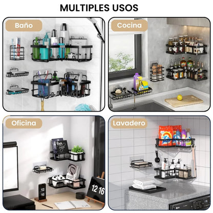 Organizador Esquinero De Baño X5 Piezas