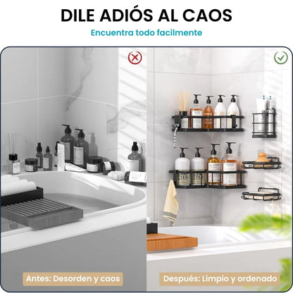Organizador Esquinero De Baño X5 Piezas