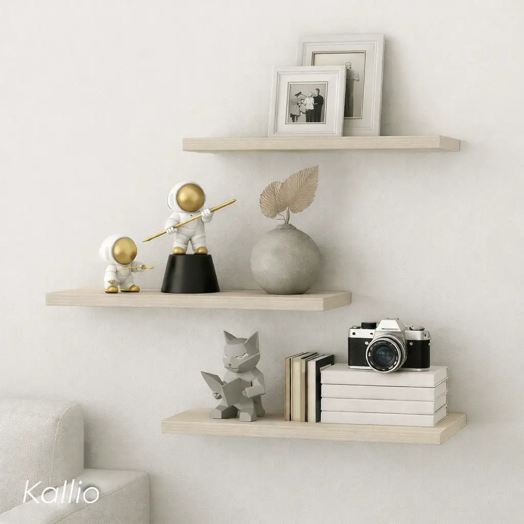 Set X3 Repisas Flotantes De 50cm