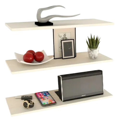 Set X3 Repisas Flotantes De 50cm