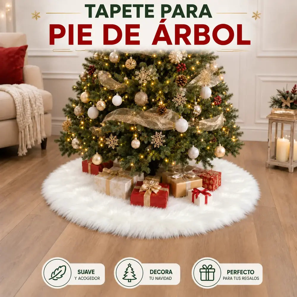 PIE DE ÁRBOL FALDA NAVIDEÑA