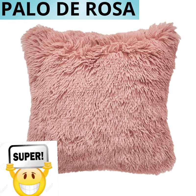 Oferta 2 Cojínes Decorativos 50cm x 50cm Peludos ¡Envio Gratis!