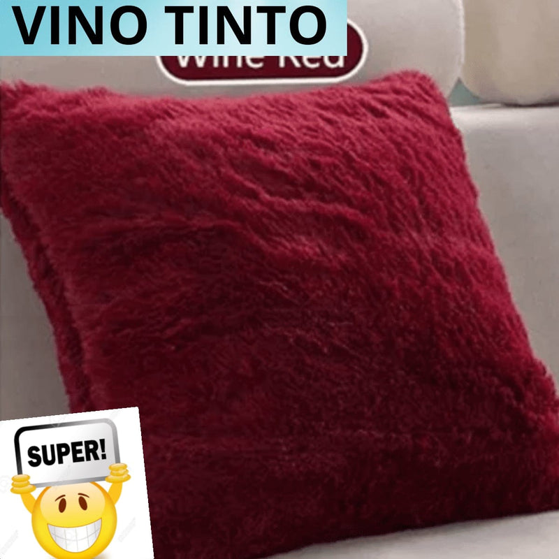 Oferta 2 Cojínes Decorativos 50cm x 50cm Peludos ¡Envio Gratis!