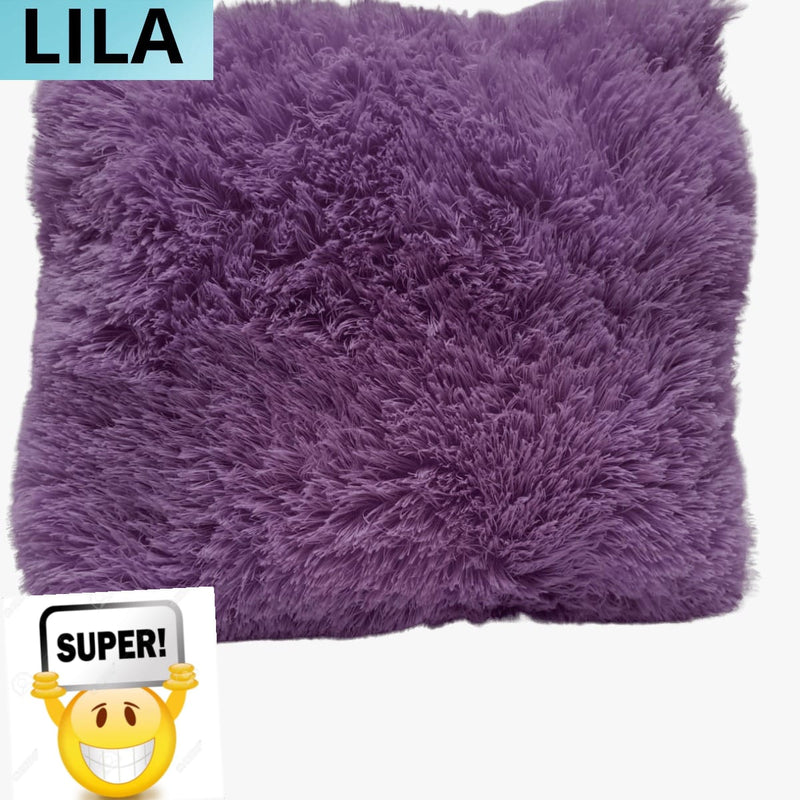 Oferta 2 Cojínes Decorativos 50cm x 50cm Peludos ¡Envio Gratis!