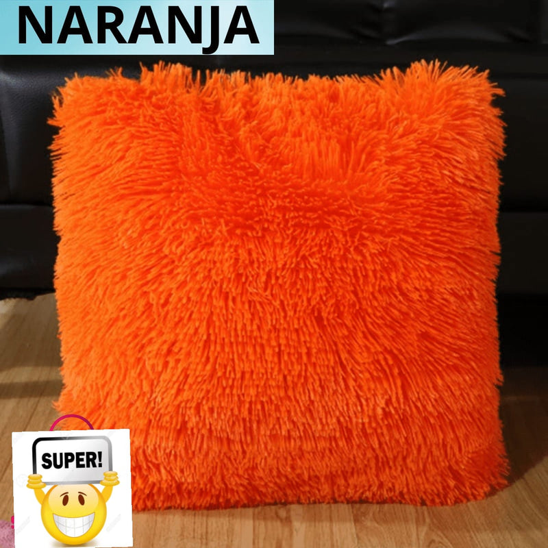 Oferta 2 Cojínes Decorativos 50cm x 50cm Peludos ¡Envio Gratis!