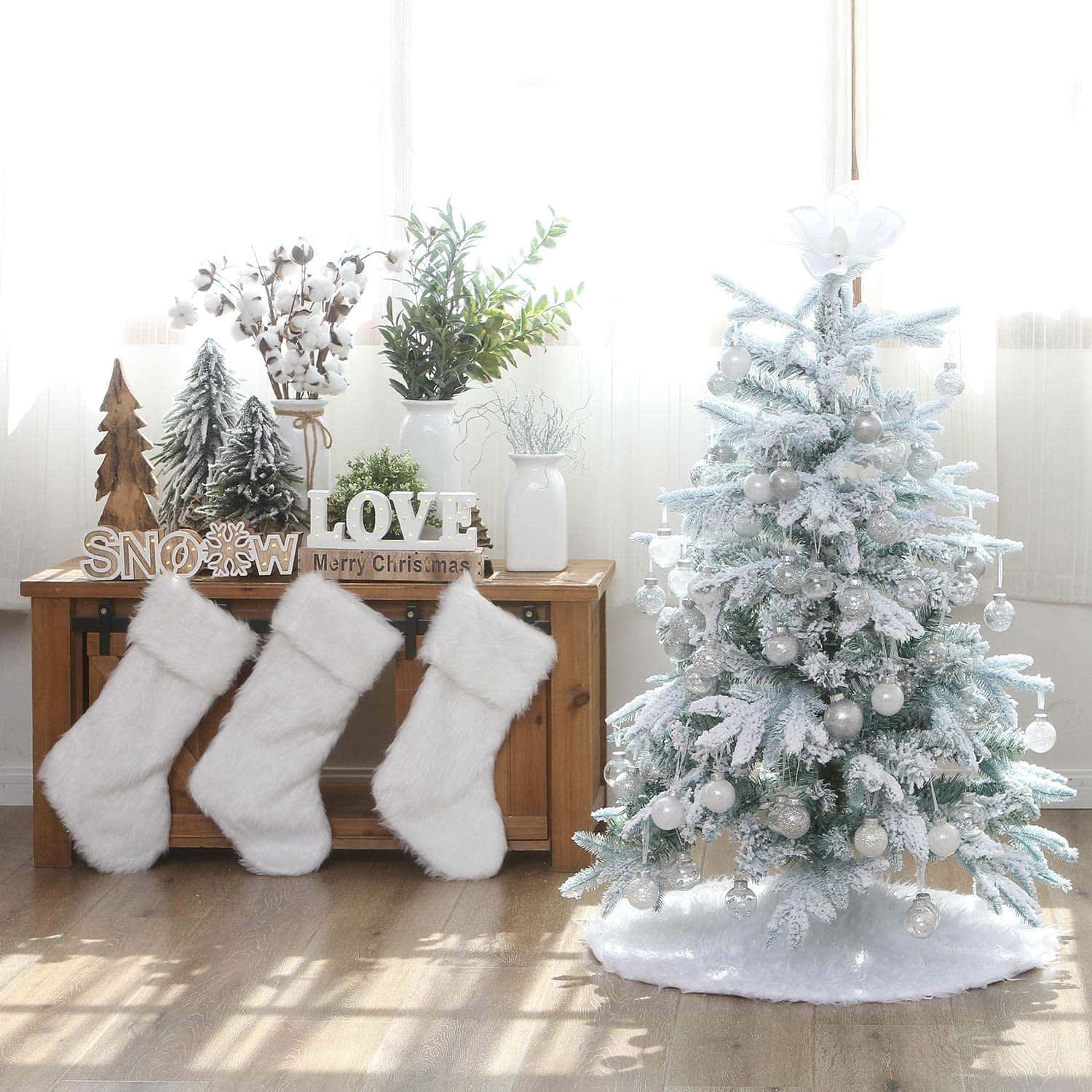 PIE DE ÁRBOL FALDA NAVIDEÑA